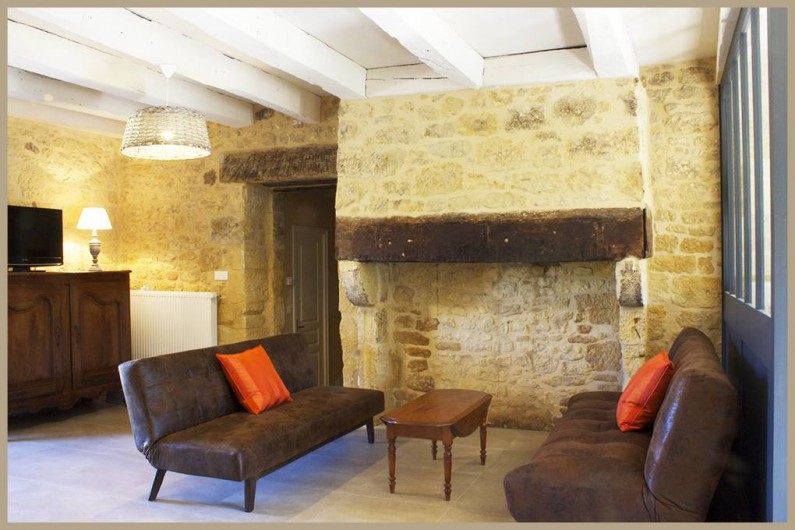 Location de vacances - Gîte à Saint-Avit-Sénieur - coin salon