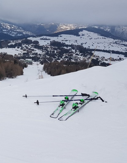 Location de vacances - Appartement à La Joue du Loup - Vue de la station de ski de la Joue du Loup du haut des piste, en bas la station