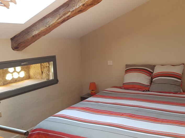 Location de vacances - Gîte à Saint-Antonin-Noble-Val - chambre double lit 160x200