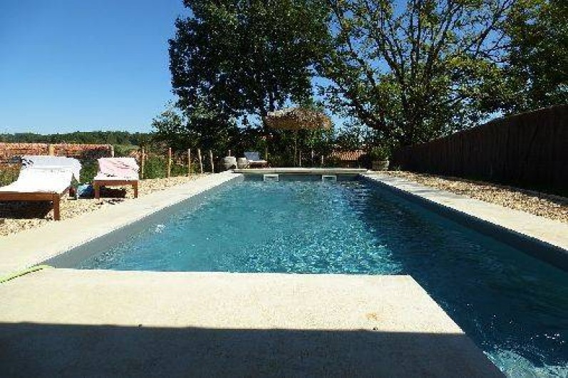 Location de vacances - Gîte à Festalemps - piscine avec sa vue imprenable