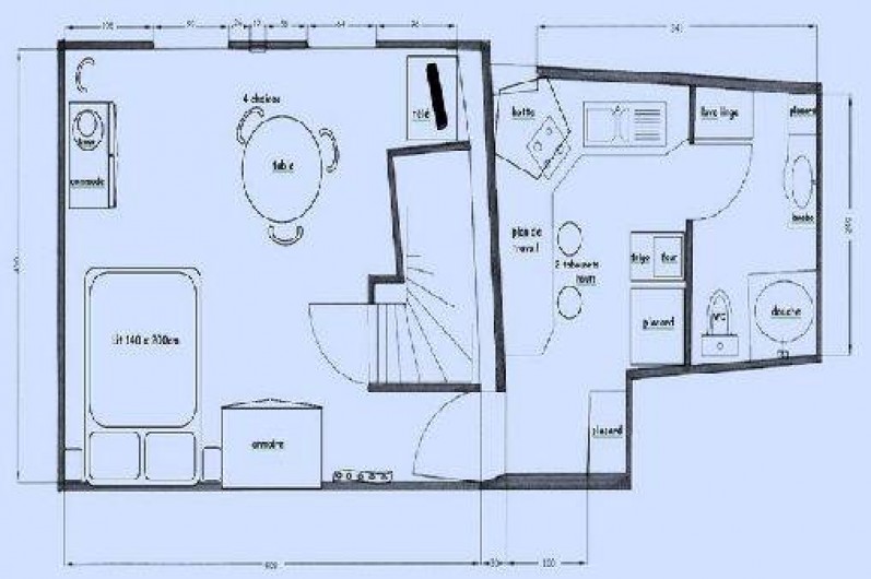 Location de vacances - Gîte à Bergheim - Plan  (non contractuel)