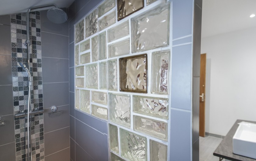 Location de vacances - Chalet à Le Clerjus - la douche à l'italienne au premier étage