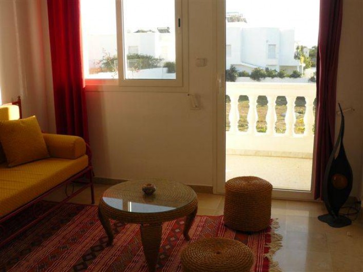 Location de vacances - Villa à Hammamet - salon à l'étage