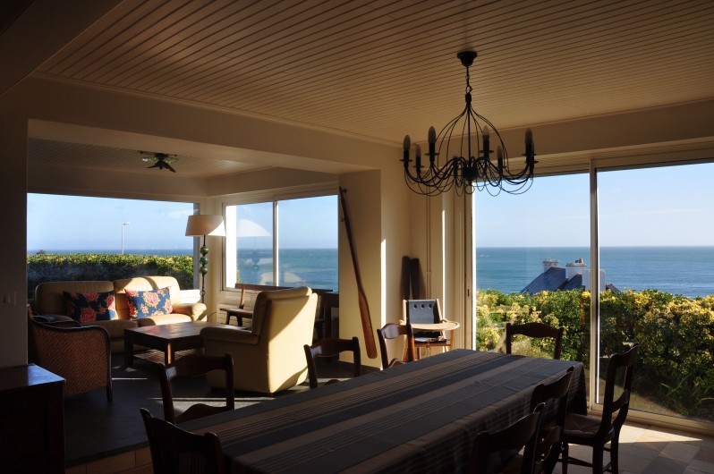 Location de vacances - Maison - Villa à Sauzon - salon et pièce de vie