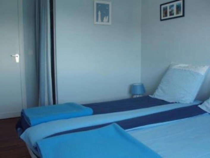 Location de vacances - Maison - Villa à Sauzon - chambre 2x90 vue mer