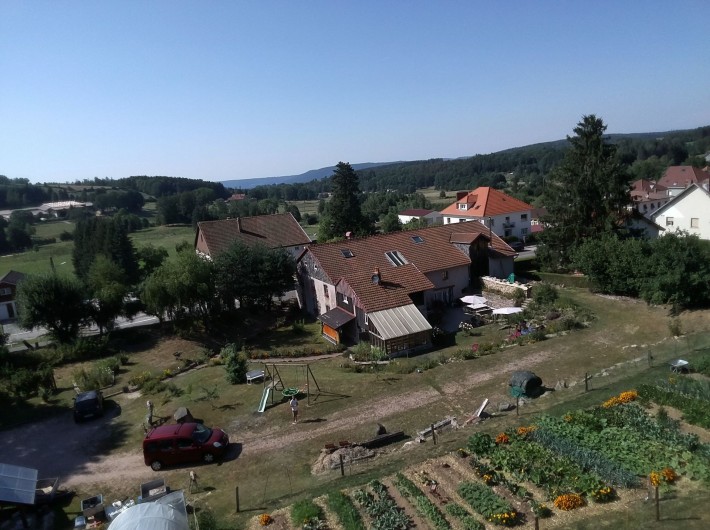 Location de vacances - Chambre d'hôtes à Gerbépal - Vue de l'ensemble avec notre Potager