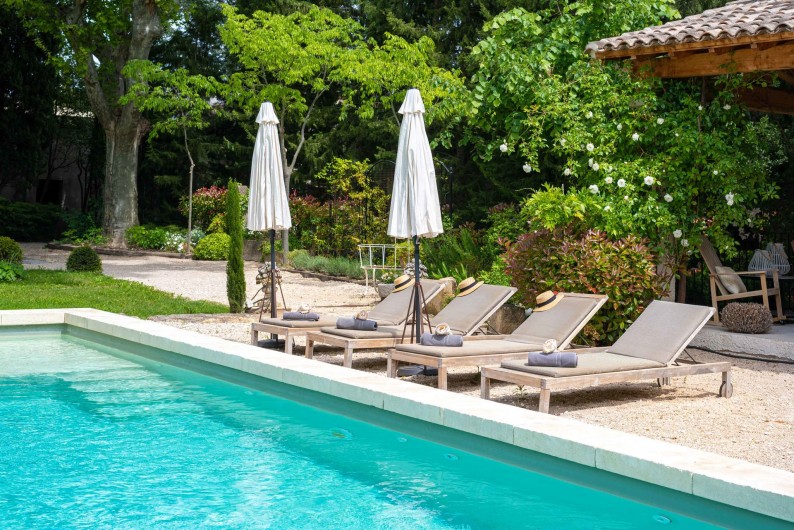 Location de vacances - Mas à Saint-Rémy-de-Provence - piscine mas des pampres