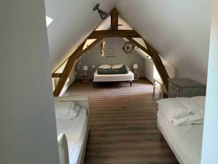 Location de vacances - Gîte à Seigy - Chambre 3 lit double avec 2 lits simple