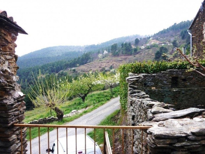 Location de vacances - Gîte à Malbosc - vue de la terrasse