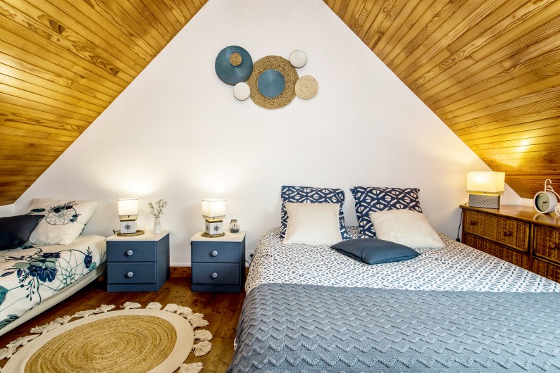 Location de vacances - Villa à Sibiril - Chambre 1 Lit double et un lit simple