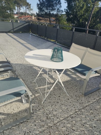 Location de vacances - Appartement à Tarnos - Aménagement terrasse