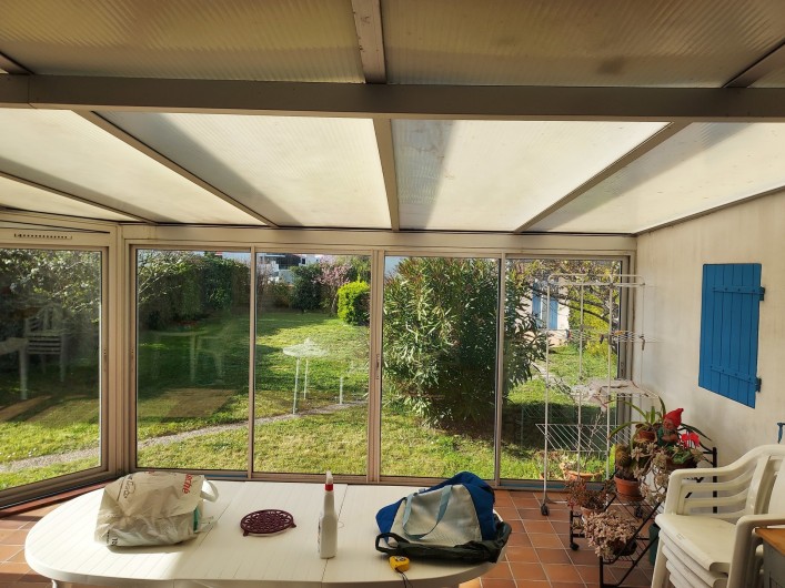 Location de vacances - Maison - Villa à Barbâtre - Intérieur de la véranda réaménager en 2021