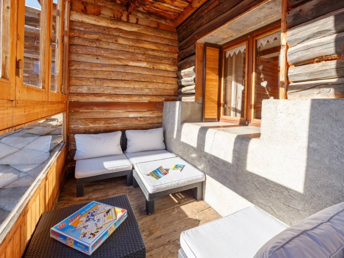 Location de vacances - Appartement à Saint-Véran - Balcon /véranda