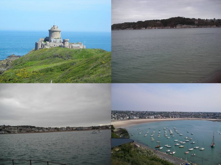 Location de vacances - Bungalow - Mobilhome à Plurien - pleine mer et vue du château de fort la latte