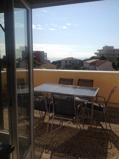 Location de vacances - Appartement à Argelès-sur-Mer - TERRASSE CUISINE