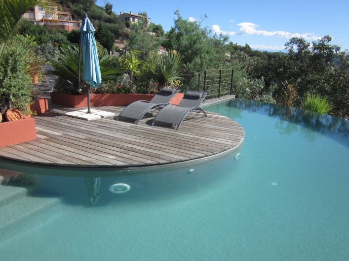 Location de vacances - Studio à Mandelieu-la-Napoule - piscine privée