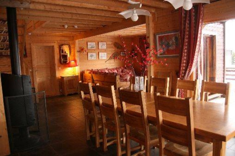 Location de vacances - Chalet à La Féclaz - salle à manger
