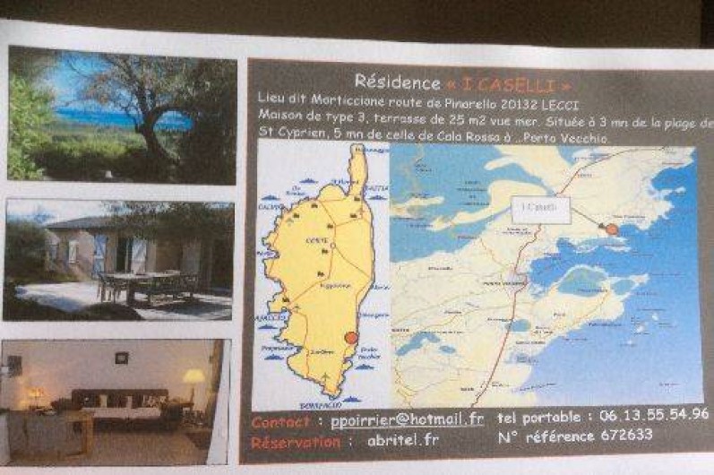 Location de vacances - Villa à Porto-Vecchio