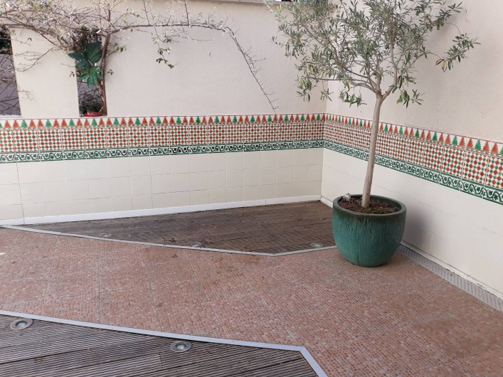 Location de vacances - Appartement à Les Issambres - Patio intime sans vis à vis