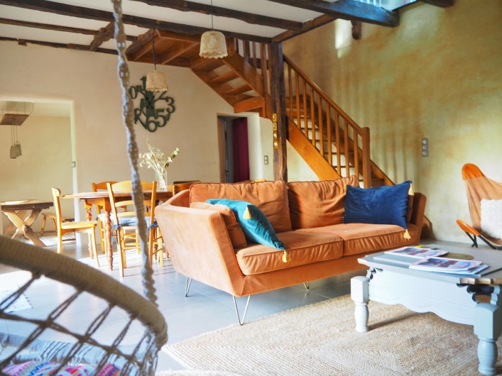 Location de vacances - Gîte à Saint-M'Hervé - Salon