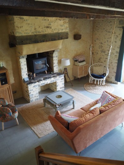 Location de vacances - Gîte à Saint-M'Hervé - Salon