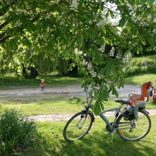 Location de vacances - Gîte à Saint-M'Hervé - jardin et prêt de vélo