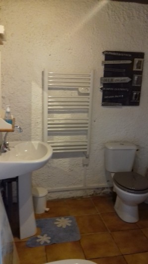 Location de vacances - Gîte à Picauville - Salle de douche  WC  Lavabo Bidet