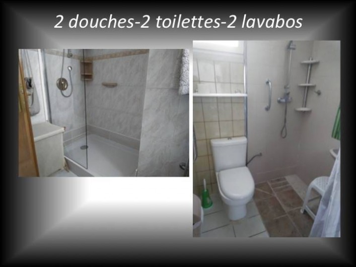 Location de vacances - Villa à Cambrils - 2 Salles de douches  2 toilettes  2lavabos