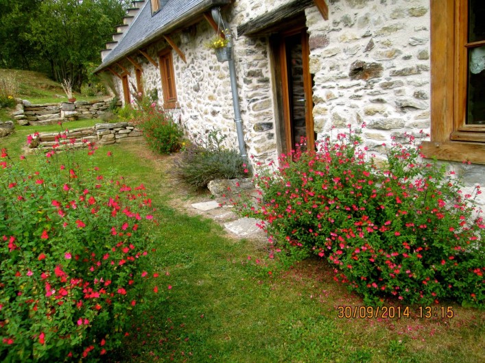 Location de vacances - Gîte à Campan - les extérieurs fleuris