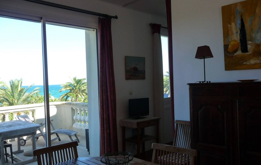 Location de vacances - Chalet à Argelès-sur-Mer - 4eme chambre vue depuis salon
