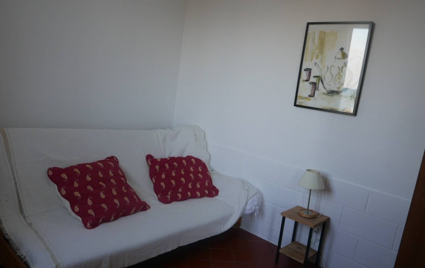 Location de vacances - Chalet à Argelès-sur-Mer - Quatrième chambre  (séparée dubsèjour par un rideau)