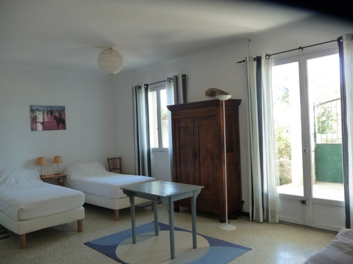 Location de vacances - Chalet à Argelès-sur-Mer - grande chambre rez de chaussée