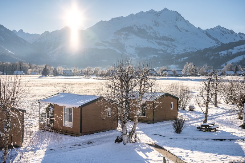 Location de vacances - Chalet à Aucun - Chalet Origine hiver - Azun Nature