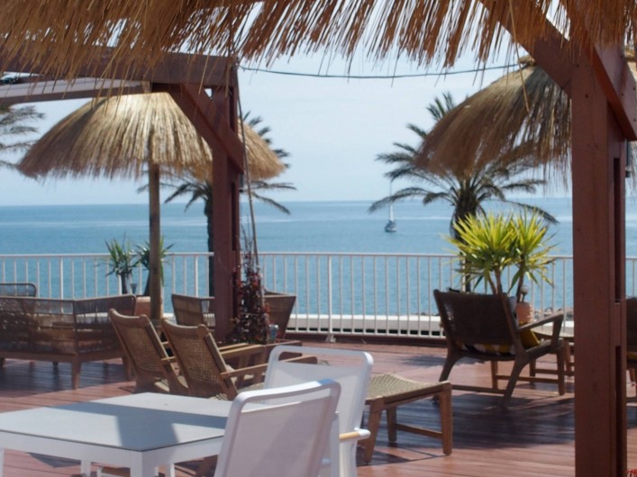 Location de vacances - Appartement à Saint-Cyprien Plage - Toit-terrasse - lieu de vie partage