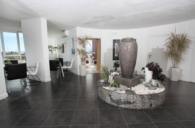 Location de vacances - Appartement à Saint-Cyprien Plage - Salon de la Mer - lieu de vie partage