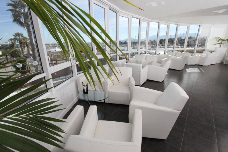 Location de vacances - Appartement à Saint-Cyprien Plage - Salon de la Mer - lieu de vie partage