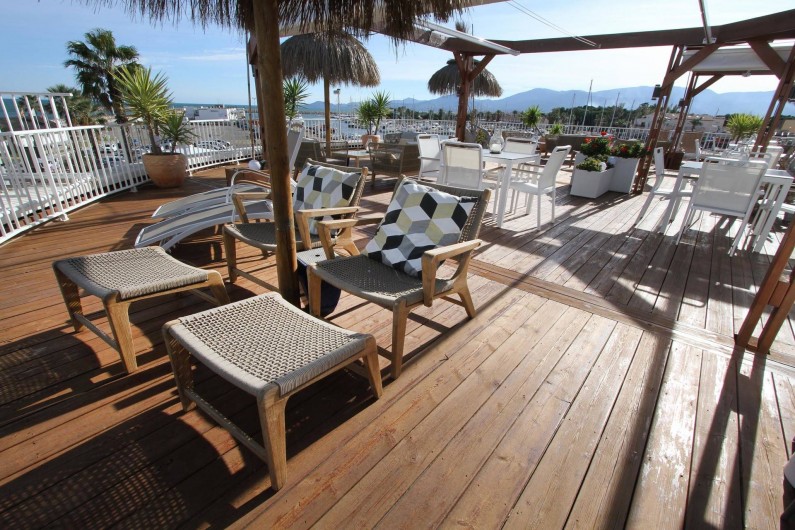 Location de vacances - Appartement à Saint-Cyprien Plage - Toit-terrasse - lieu de vie partage