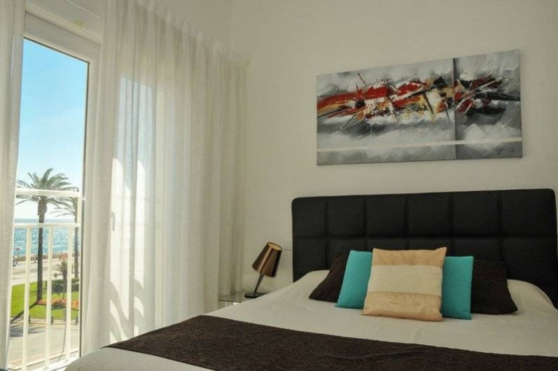 Location de vacances - Appartement à Saint-Cyprien Plage - Duplex, Chambre -  lit double 160