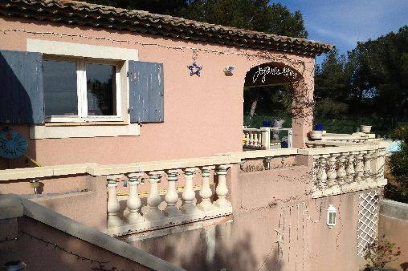 Location de vacances - Maison - Villa à Ensuès-la-Redonne - TERRASSE AVEC BALUSTRES