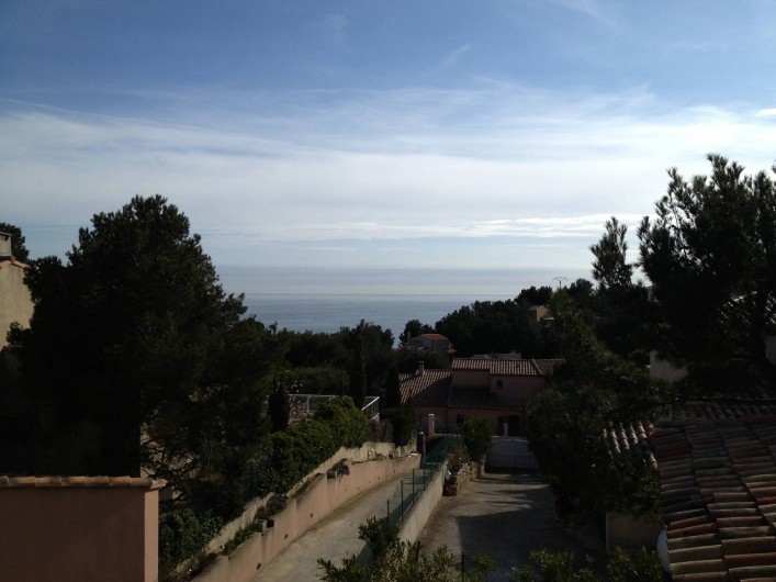 Location de vacances - Maison - Villa à Ensuès-la-Redonne - VUE SUR MER DE LA TERRASSE