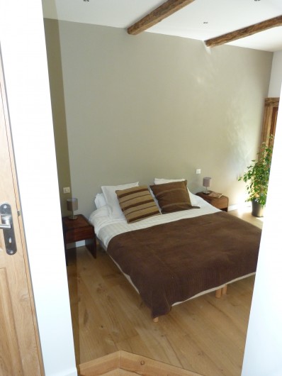 Location de vacances - Chalet à Séez - Chambre 5 - Le lit peut être divisé en 2 lits simples + 1 lit d'appoint