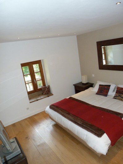 Location de vacances - Chalet à Séez - Chambre 4 - Le lit peut être divisé en 2 lits simples