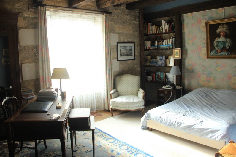 Location de vacances - Moulin à Migné-Auxances - chambre 1 rez de chaussée 1 lit double
