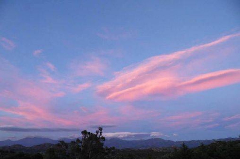 Location de vacances - Bungalow - Mobilhome à Saint-Florent - Coucher de soleil à la Canardière