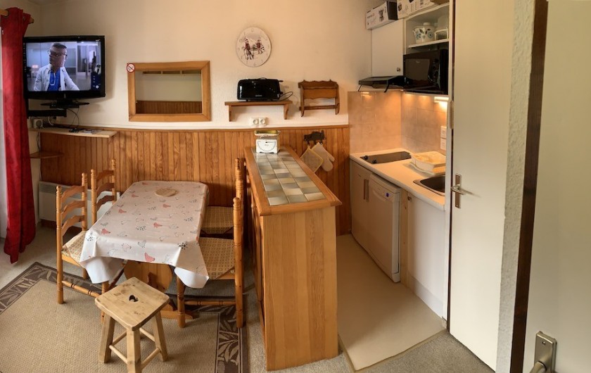 Location de vacances - Appartement à Praz-sur-Arly - Salon Cuisine