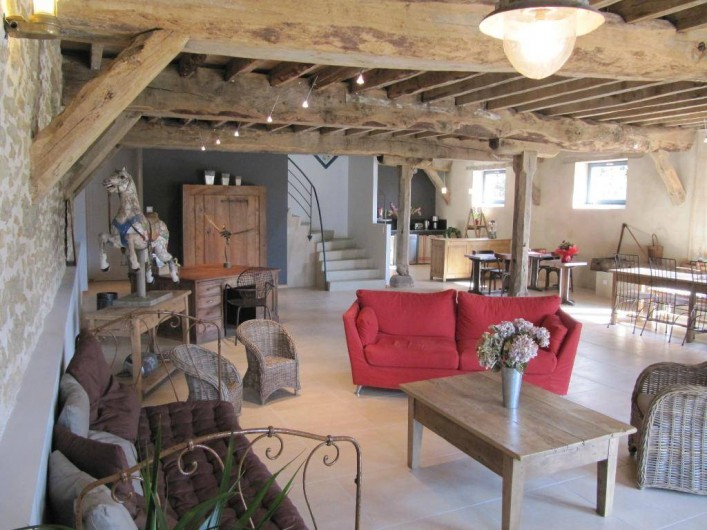 Location de vacances - Gîte à Roussennac - Pièce à vivre maison d'hôtes