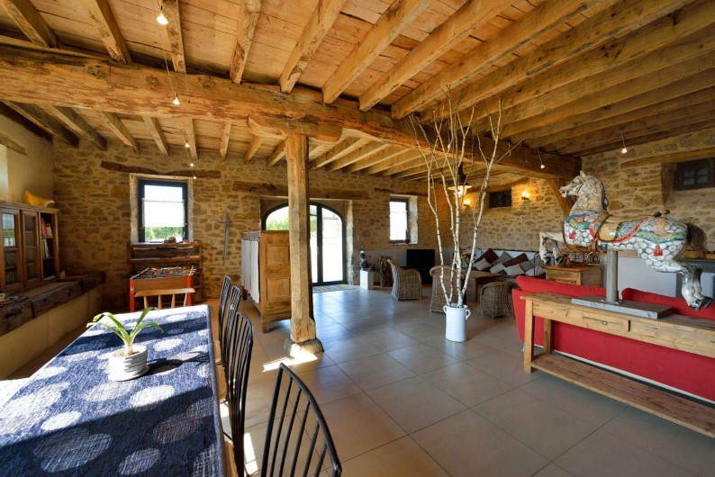 Location de vacances - Gîte à Roussennac - Pièce à vivre maison d'hôtes