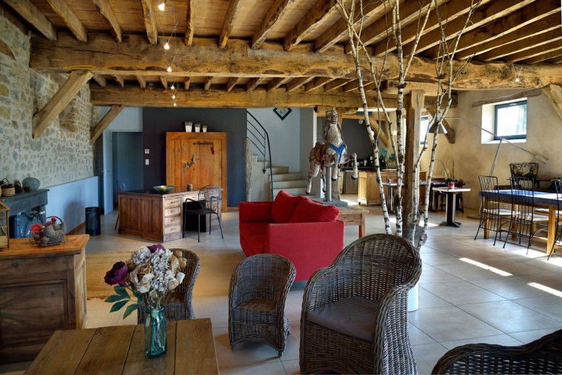 Location de vacances - Gîte à Roussennac - Salon maison d'hôtes