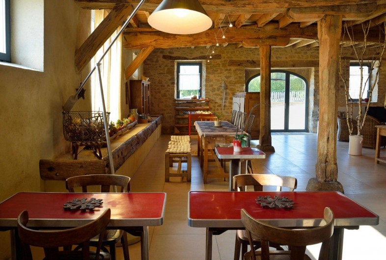 Location de vacances - Gîte à Roussennac - Salle à manger de la maison d'hôtes