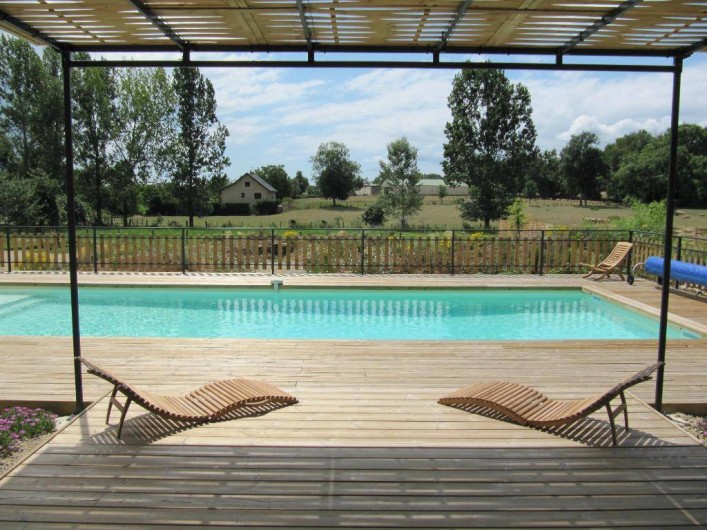 Location de vacances - Gîte à Roussennac - Piscine du Mas de la Tourelle